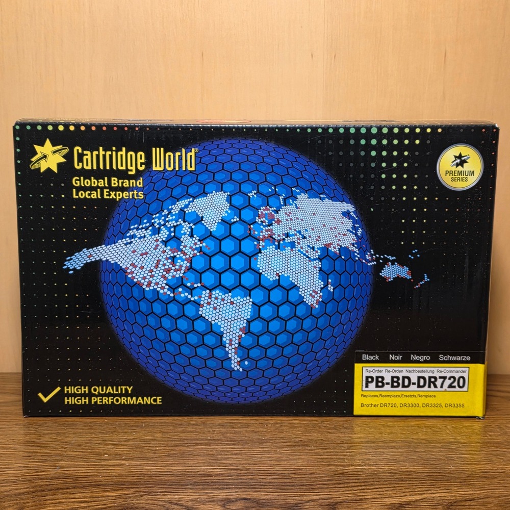 Cartridge World Premium Black Drum Unit Replaces Brother DR720 PB-BD-DR720 *